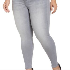 KFTK Kut Mia Toothpick Skinny Jeans Gray Size 16